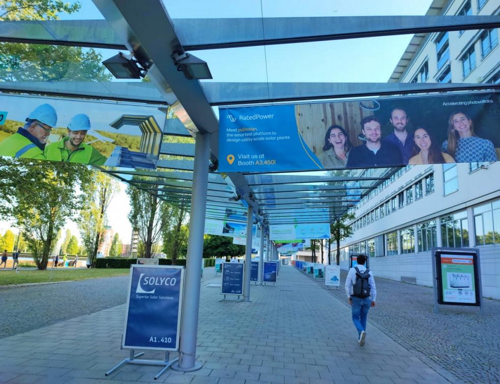 L'entrée du salon Intersolar